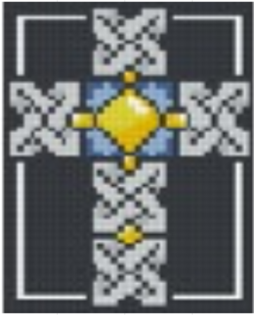 Celtic Cross - One 1 Baseplate PixelHobby Mini-mosaic Art Kit image 0